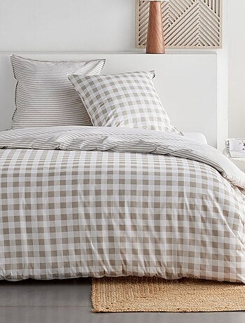 Parure de lit 2 personnes 3 pièces - 1 housse de couette + 2 taies d'oreiller