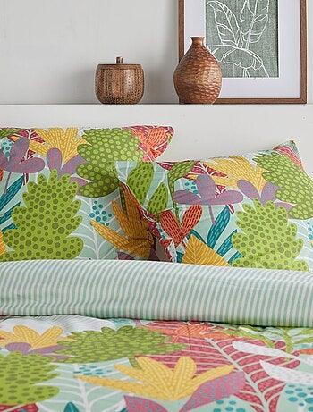 Parure de lit 2 personnes 3 pièces - 1 housse de couette + 2 taies d'oreiller