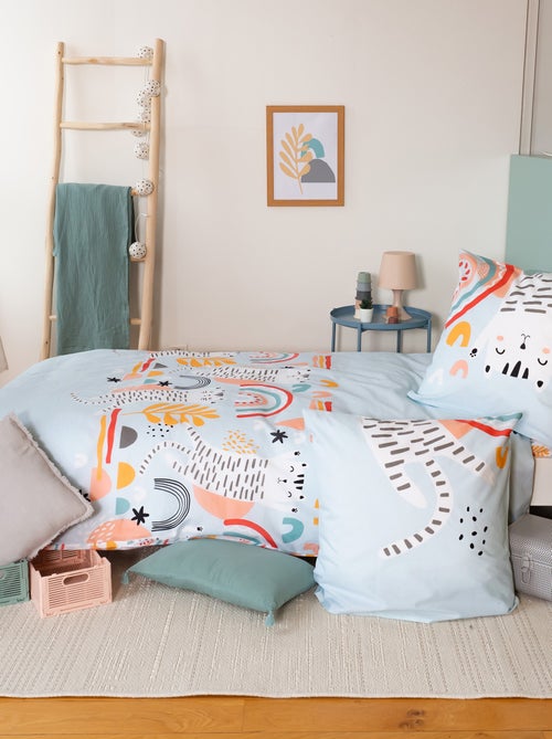 Parure de lit 2 pièces 1 personne - Housse de couette + 1 taie d'oreiller - Kiabi