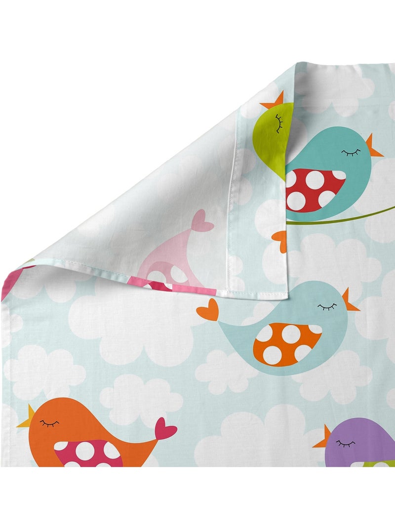 Parure de lit 2 pièces Little birds "Happyfriday" Multicolore - Kiabi