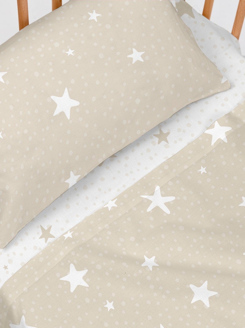 Parure de lit 2 pièces little star lit bébé "happyfriday" Beige - Kiabi