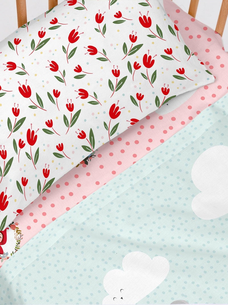 Parure de lit 2 pièces Red riding hood Berceau "Happyfriday" Multicolore - Kiabi