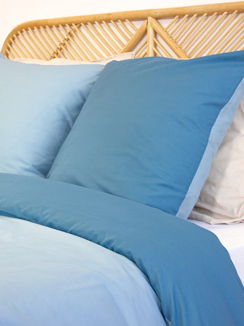 Parure de lit + 2 taies d'oreiller en coton uni 240x220 - 260x240 - Kiabi