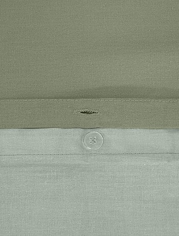 Parure de lit + 2 taies d'oreiller en coton uni 240x220 - 260x240