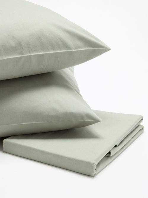 Parure de lit 240 x 220 cm en coton - Kiabi Parure de lit 240 x 220 cm en coton - Kiabi