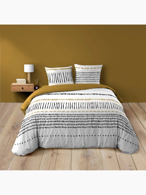 Parure de lit 3 pièces – 240 x 220 cm – 100% coton – 42 fils chicago - Kiabi