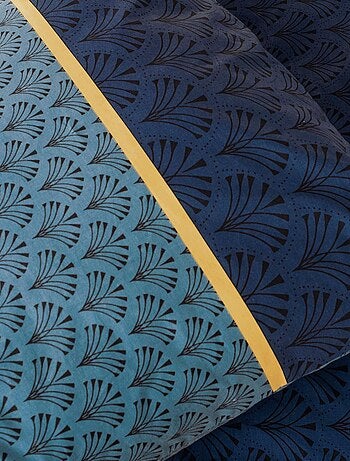 Parure de lit 3 pièces à motifs géométriques réversible