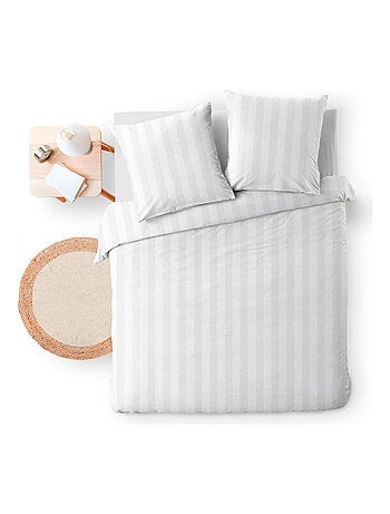 Parure de lit 3 pièces cleo blanc