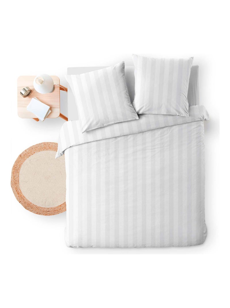 Parure de lit 3 pièces cleo blanc Blanc - Kiabi