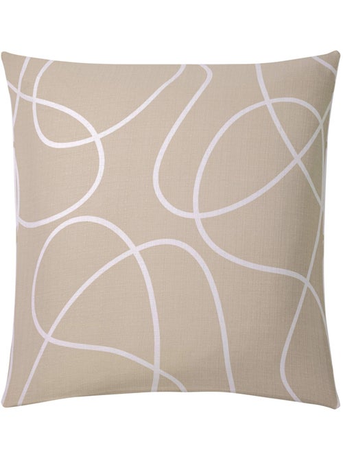 Parure de lit 3 pièces en coton relief trait design housse + taies - Kiabi