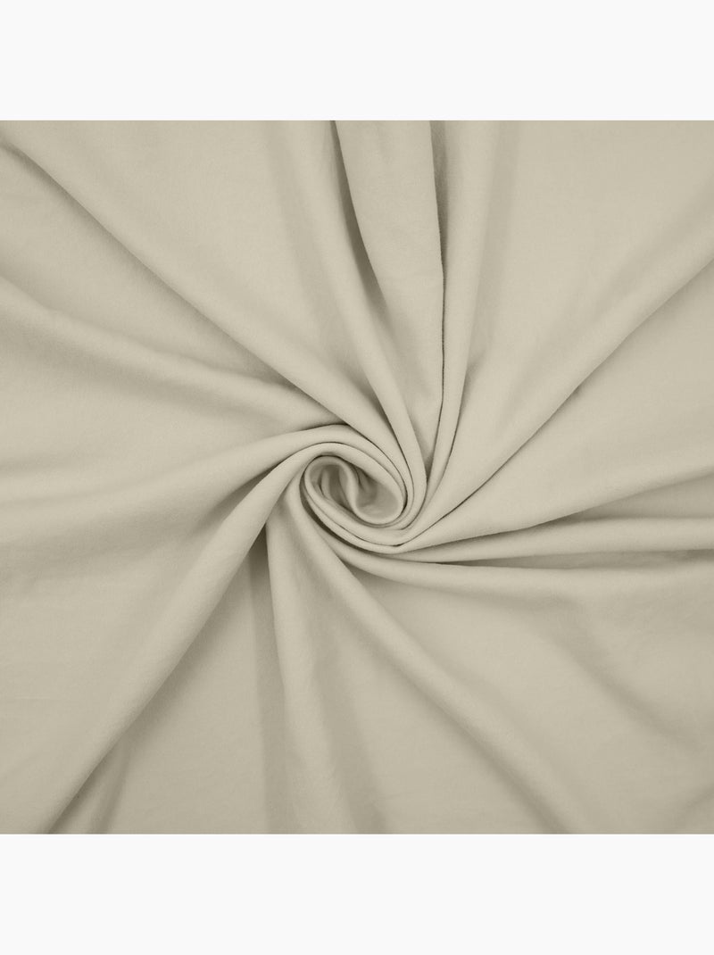 Parure de lit 3 pièces en microfibre unie lavée housse + taies Beige clair - Kiabi
