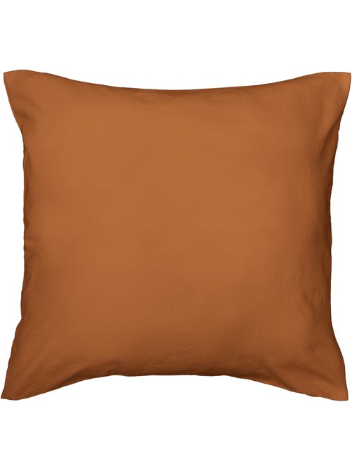 Parure de lit 3 pièces en microfibre unie lavée housse + taies - Kiabi