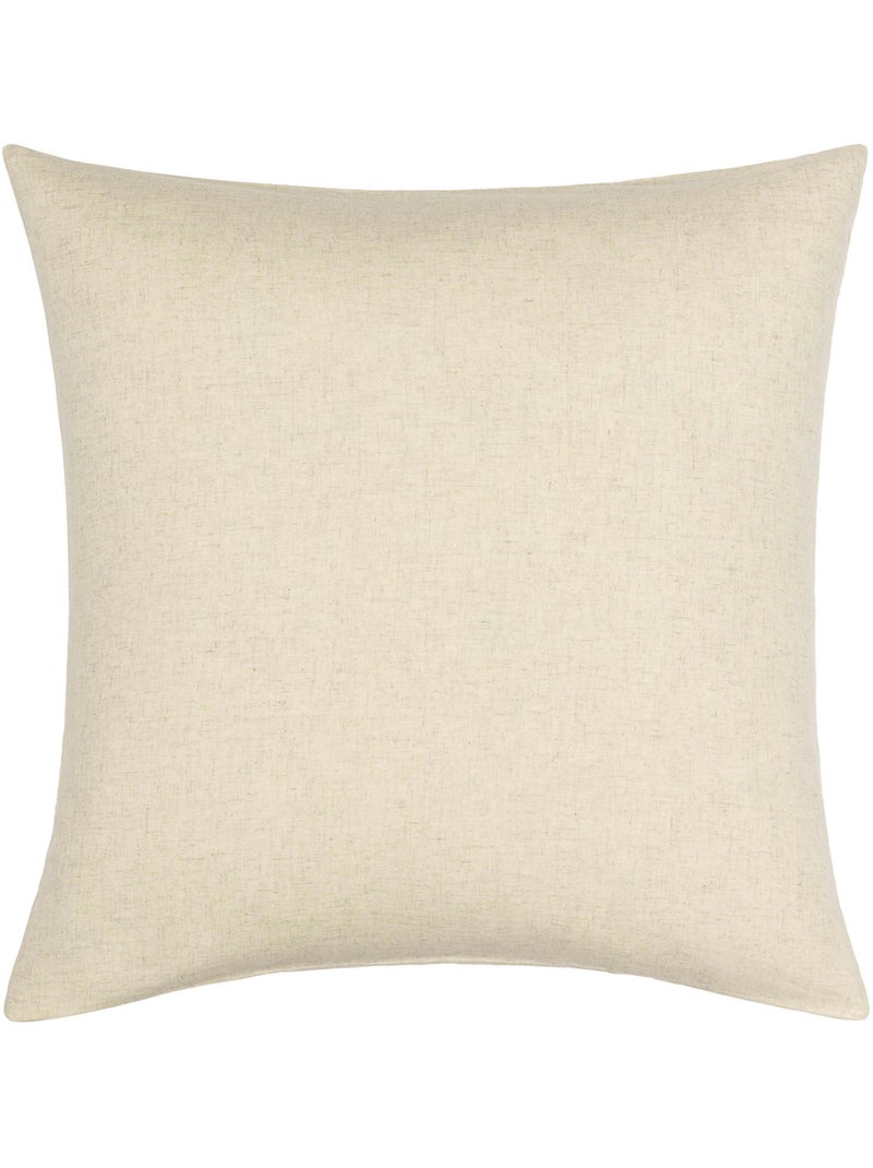 Parure de lit 3 pièces en poly-lin housse + taies Beige grès - Kiabi