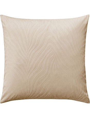 Parure de lit 3 pièces en velours gaufré à motif ondulé housse + taies
