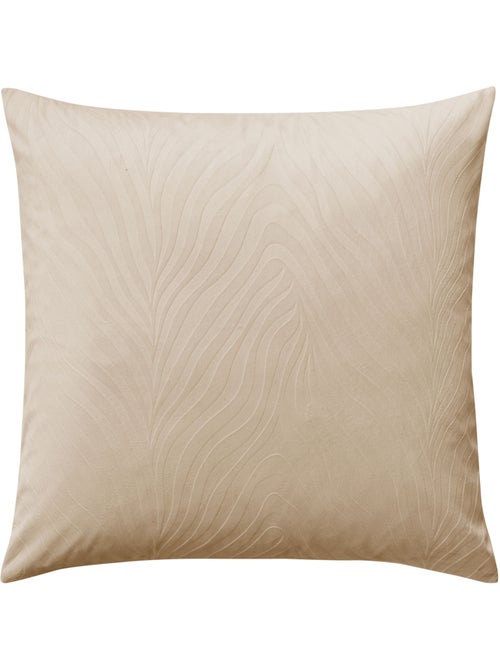 Parure de lit 3 pièces en velours gaufré à motif ondulé housse + taies - Kiabi
