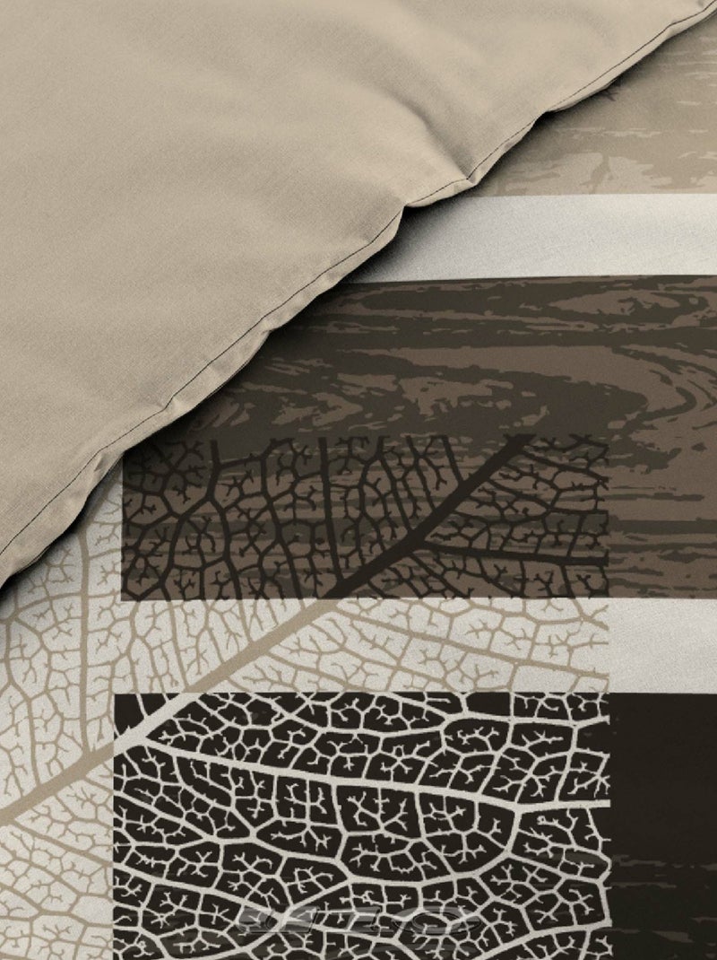 Parure de lit 3 pièces so natural Beige grès - Kiabi
