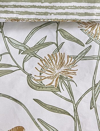 Parure de lit à imprimé à fleurs - 2 personnes