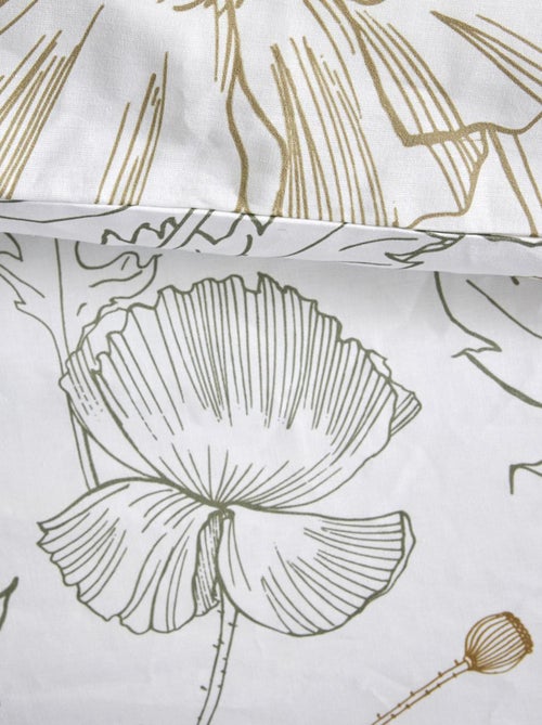 Parure de lit à imprimé fleuri - 2 personnes - Kiabi