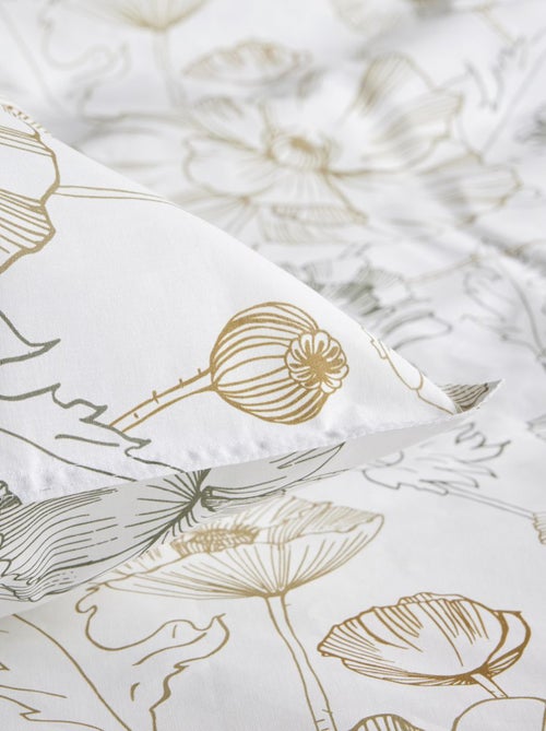 Parure de lit à imprimé fleuri - 2 personnes - Kiabi