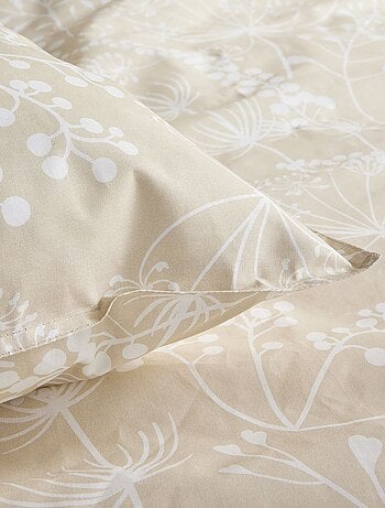 Parure de lit à imprimé fleuri - 2 personnes