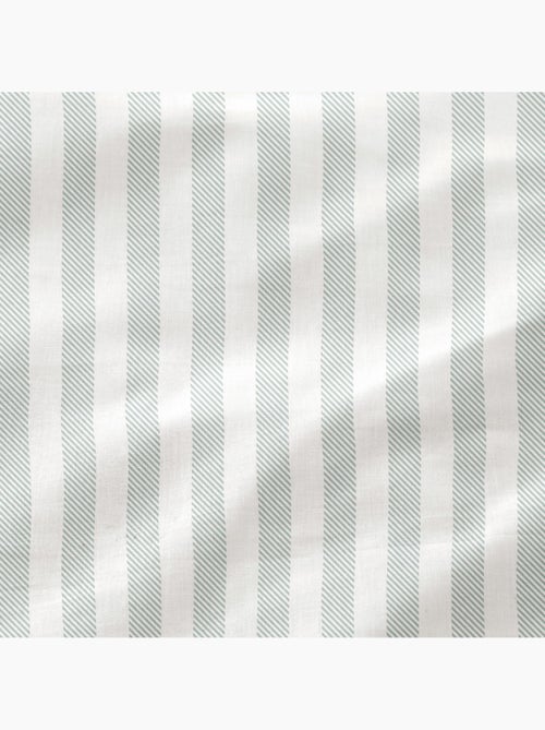 Parure de lit à rayures, 100% coton. - Kiabi