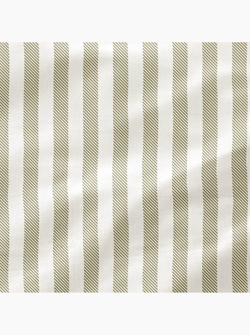 Parure de lit à rayures, 100% coton. - Kiabi