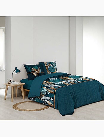 Parure de lit alianor feuilles exotiques