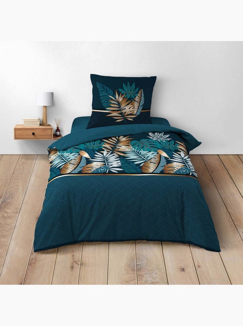 Parure de lit alianor feuilles exotiques - Kiabi Parure de lit alianor feuilles exotiques - Kiabi