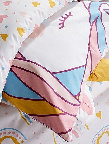 Parure de lit animée Licorne - 1 personne