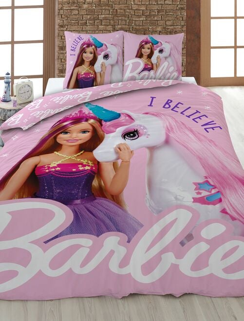 Parure de lit 'Barbie' - 1 personne - Kiabi