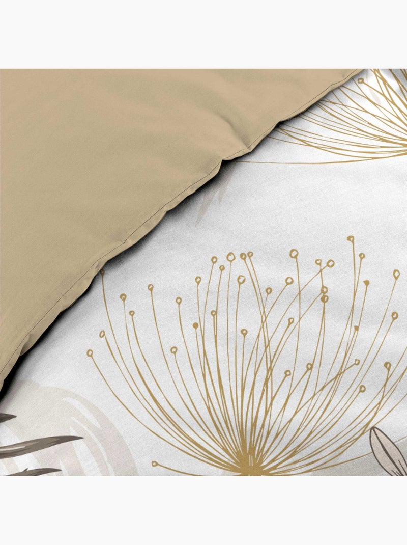 Parure de lit bastille - housse de couette + drap-housse beige Sable - Kiabi