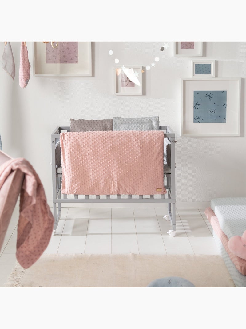 Parure de lit bébé en coton bio 'Lil Planet' ROBA Rose poudré - Kiabi