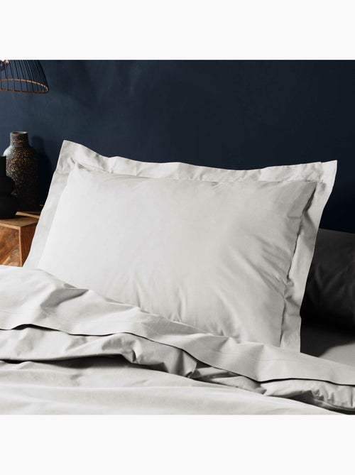 Parure de lit complète - 100% coton 57 fils - drap-housse + 4 taies - Kiabi