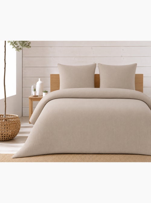 Parure de lit complète – 2 taies 63x63 cm + drap housse - Kiabi Parure de lit complète – 2 taies 63x63 cm + drap housse - Kiabi