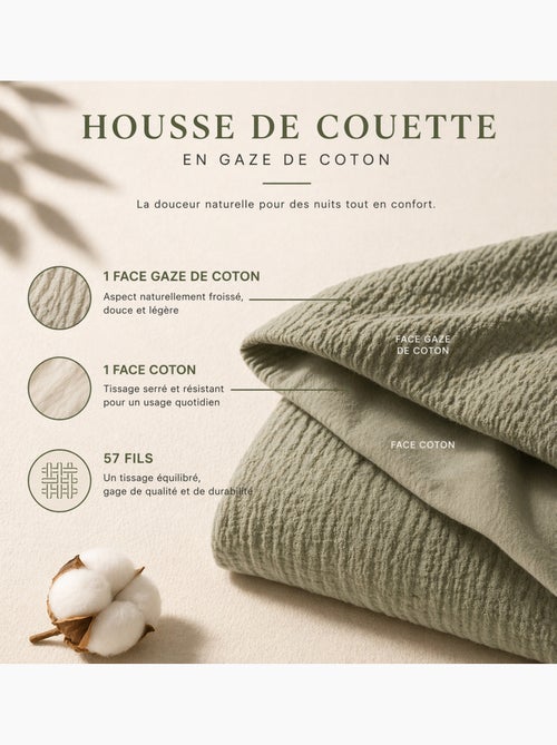 Parure de lit complète – 2 taies 63x63 cm + drap housse - Kiabi Parure de lit complète – 2 taies 63x63 cm + drap housse - Kiabi