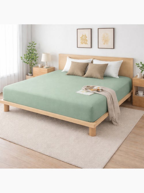 Parure de lit complète – 2 taies 63x63 cm + drap housse - Kiabi Parure de lit complète – 2 taies 63x63 cm + drap housse - Kiabi