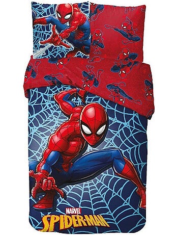 Parure de lit coton 100% Spider-Man imprimé 140x200 et taie 63x63 SPIDERMAN