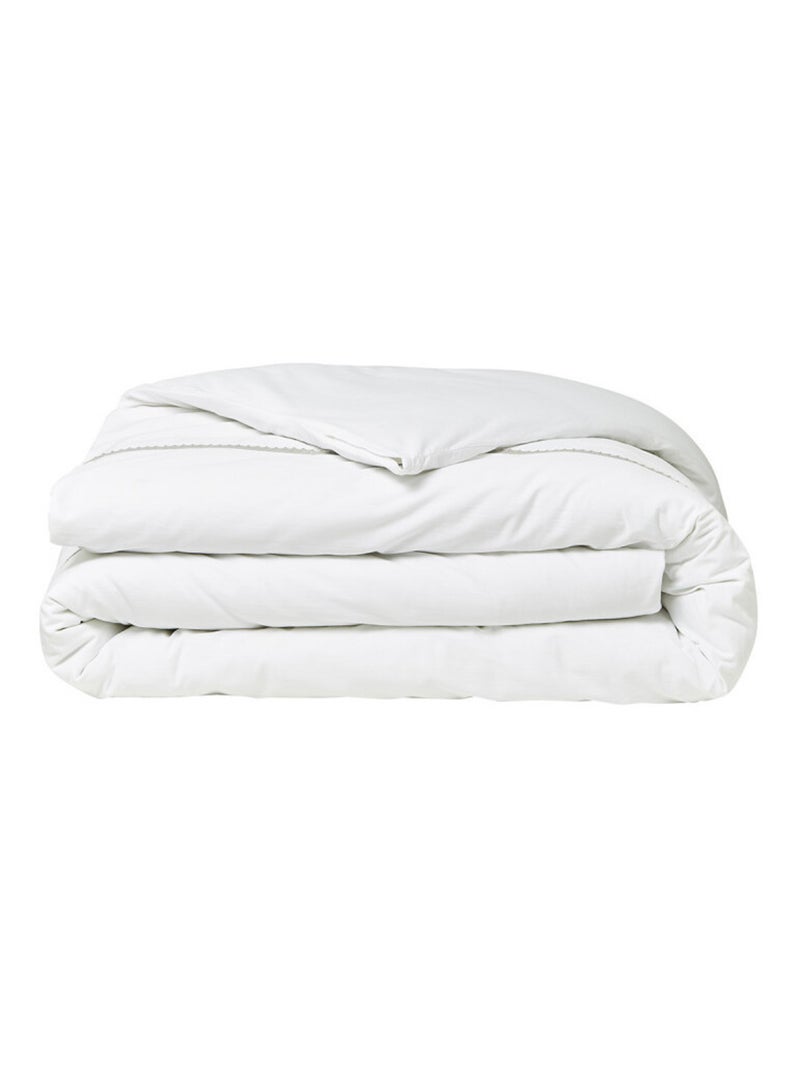 Parure de lit Coton Luxury Lace PROMO LINGE Blanc - Kiabi