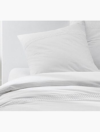 Parure de lit coton luxury macrame promo linge