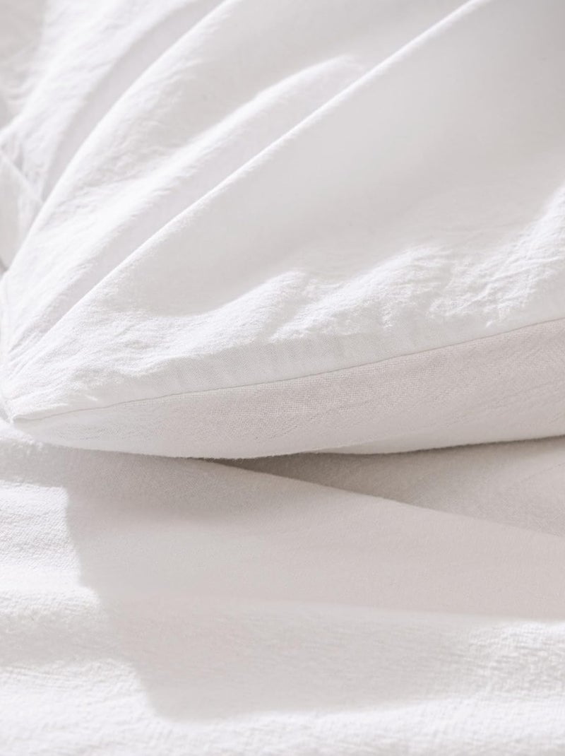 Parure de lit Coton Meline Douceur d'Intérieur Blanc - Kiabi