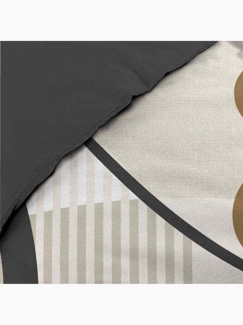 Parure de lit coton motif géométrique double face imprimée - Kiabi Parure de lit coton motif géométrique double face imprimée - Kiabi