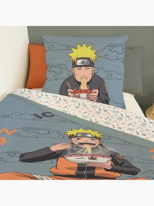 Parure de lit coton promo linge naruto - Kiabi