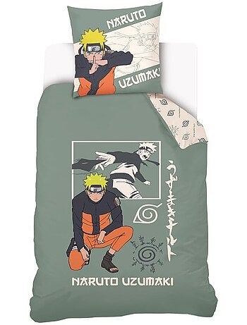 Parure de lit coton promo linge naruto