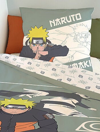 Parure de lit coton promo linge naruto
