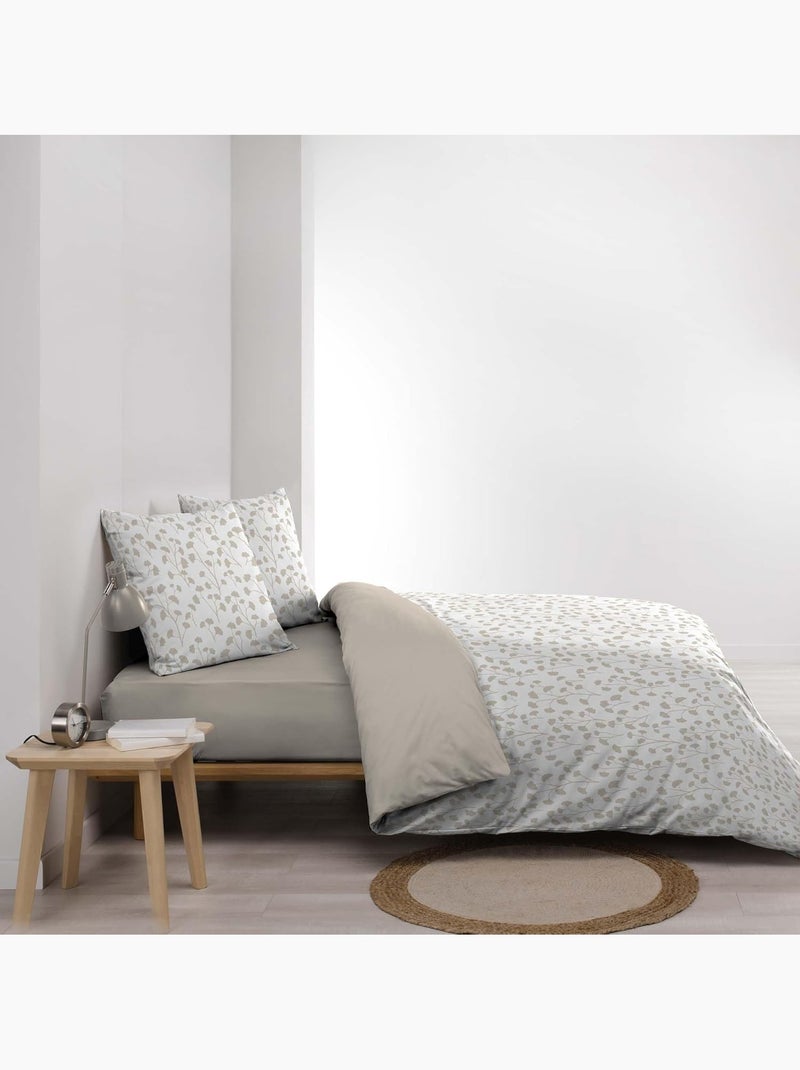 Parure de lit coton violette douceur d'intérieur Beige - Kiabi