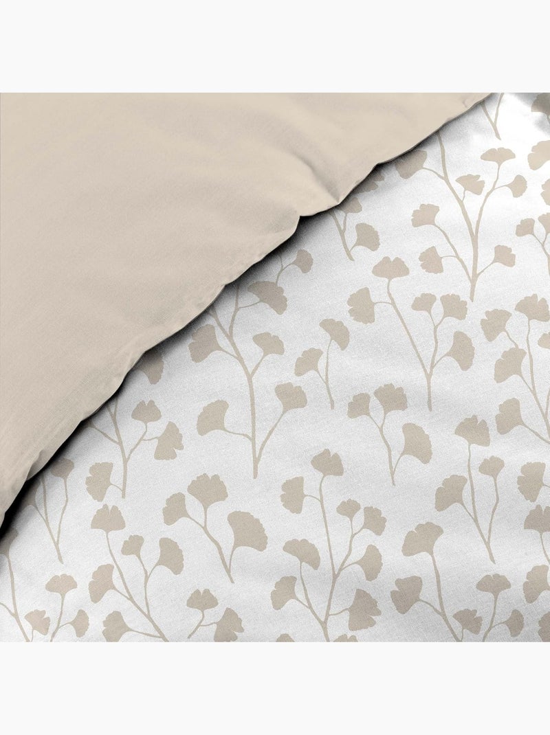 Parure de lit coton violette douceur d'intérieur Beige - Kiabi
