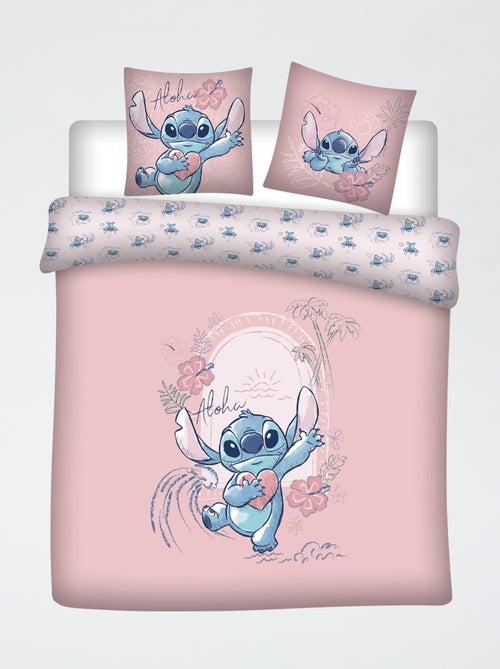 Parure de lit 'Disney' 3 pièces - 1 housse de couette 2 personnes + 2 taies d'oreiller - Kiabi
