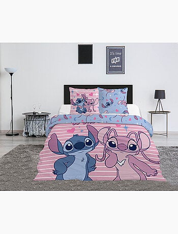 Parure de Lit Double Stitch & Angel 240x220 cm + 2 Taies d'oreiller 65x65 cm polycoton