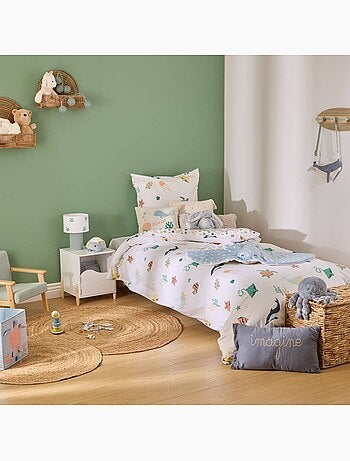 Parure de lit enfant coton animaux marins orta