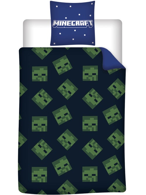 Parure de Lit Enfant Minecraft 140x200 cm + Taie 65x65 cm Polycoton - Kiabi Parure de Lit Enfant Minecraft 140x200 cm + Taie 65x65 cm Polycoton - Kiabi